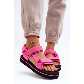 Dámské sandály na platformě Lee Cooper LCW-24-05-2750L Fuchsia růžový 8