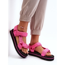 Dámské sandály na platformě Lee Cooper LCW-24-05-2750L Fuchsia růžový 9