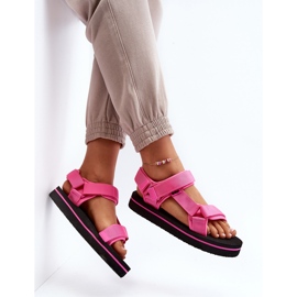 Dámské sandály na platformě Lee Cooper LCW-24-05-2750L Fuchsia růžový 1