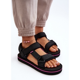 Dámské sandály na platformě Lee Cooper LCW-24-05-2751L Černé černá 7
