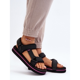Dámské sandály na platformě Lee Cooper LCW-24-05-2751L Černé černá 4