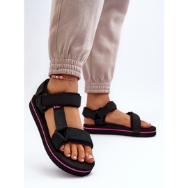 Dámské sandály na platformě Lee Cooper LCW-24-05-2751L Černé černá 5