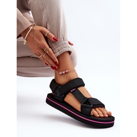 Dámské sandály na platformě Lee Cooper LCW-24-05-2751L Černé černá 1