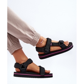 Dámské sandály na platformě Lee Cooper LCW-24-05-2751L Černé černá 9