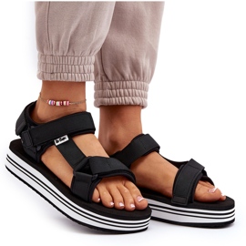 Dámské sandály na platformě Lee Cooper LCW-24-05-2753 Black černá 12