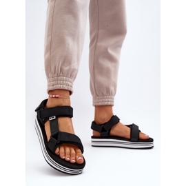 Dámské sandály na platformě Lee Cooper LCW-24-05-2753 Black černá 6