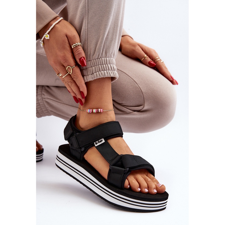 Dámské sandály na platformě Lee Cooper LCW-24-05-2753 Black černý 1