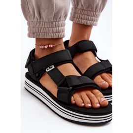 Dámské sandály na platformě Lee Cooper LCW-24-05-2753 Black černá 9