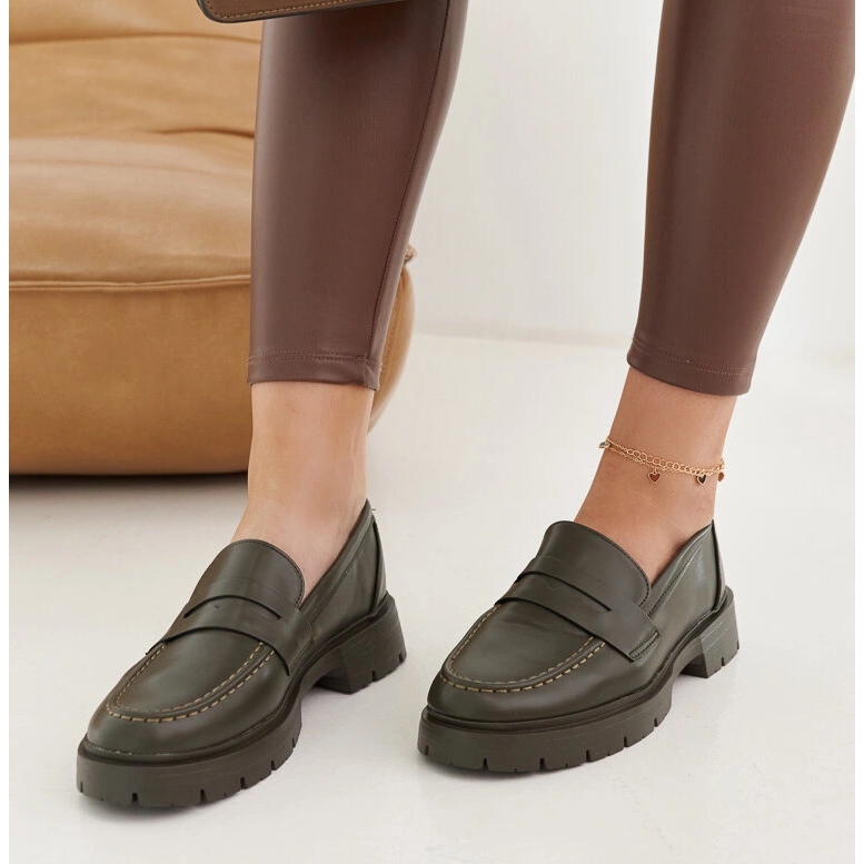 Zelené mokasíny Maybritt zelená 1