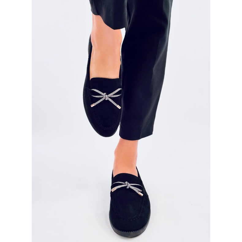 Dámské semišové mokasíny Saras Black černá 1 Dámské semišové mokasíny Saras Black černá 1