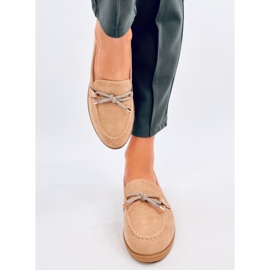 Dámské semišové mokasíny Saras Camel béžový 1