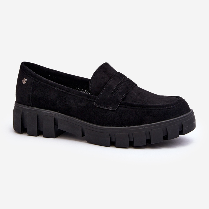 Vinceza Dámské Eco Suede Loafers Black od Seravisa černá 1