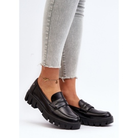 Vinceza Dámské mokasíny Eco Leather Black Seravisa černý 1