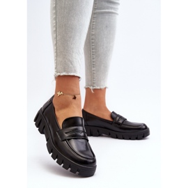 Vinceza Dámské mokasíny Eco Leather Black Seravisa černý 2