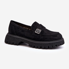 Vinceza Dámské mokasíny s páskem černá Flanila 1