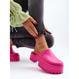 Dámské žabky na masivní podrážce Big Star NN274019 Fuchsia růžový 1 Dámské žabky na masivní podrážce Big Star NN274019 Fuchsia růžový 1