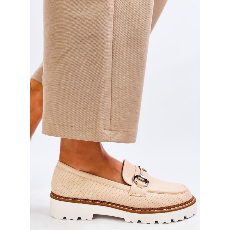 Clays Beige dámské mokasíny béžový 1