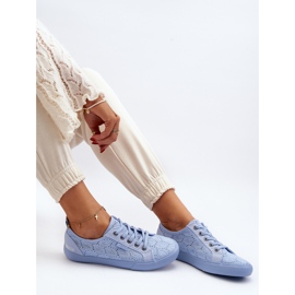 Prolamované tenisky Big Star JJ274060 Modré modrý 1