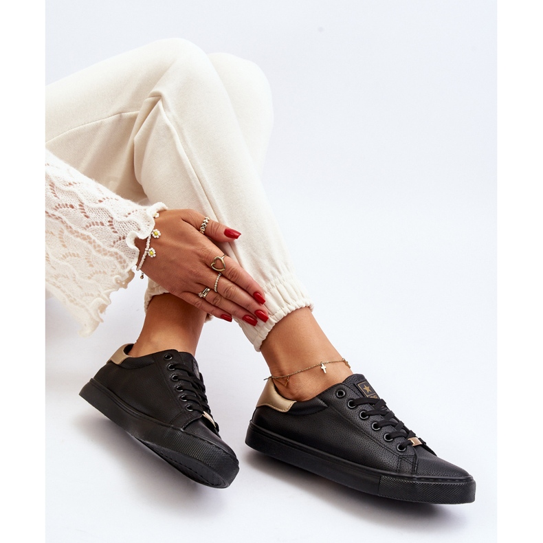 Dámské tenisky Eco Leather Black Tiraelle černý 1