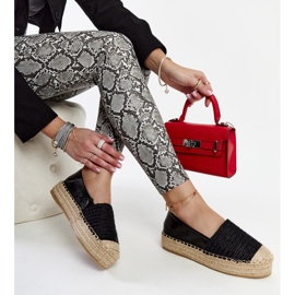 Černé espadrilky Danica na platformě černý 1