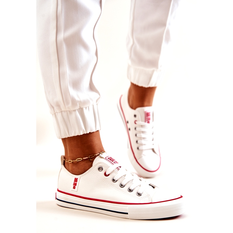 Kožené tenisky Big Star JJ274130 Bílé bílý 4