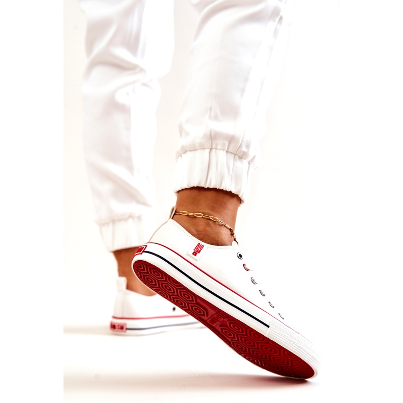 Kožené tenisky Big Star JJ274130 Bílé bílý 2