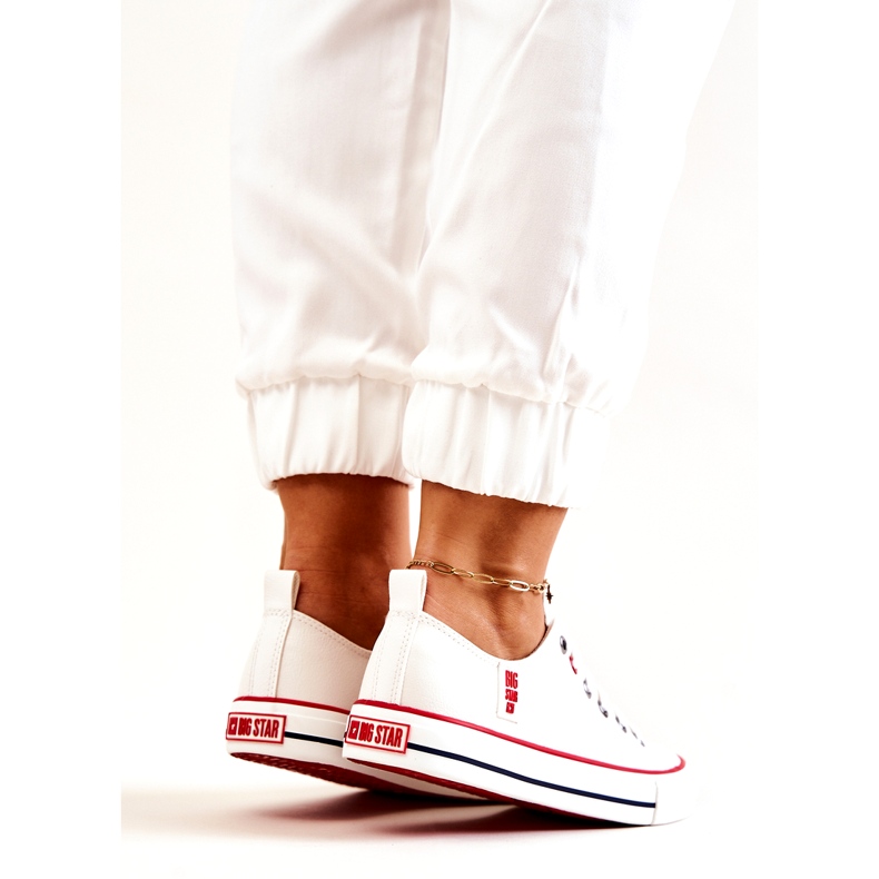 Kožené tenisky Big Star JJ274130 Bílé bílý 3