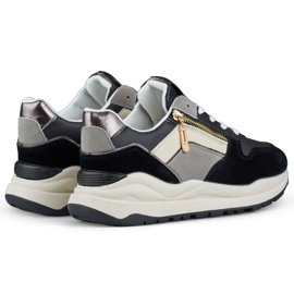 Dámská sportovní obuv pro volný čas, černé tenisky černá 1