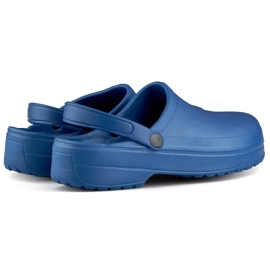 Námořnicky modré plné žabky Kroksy modrý 1