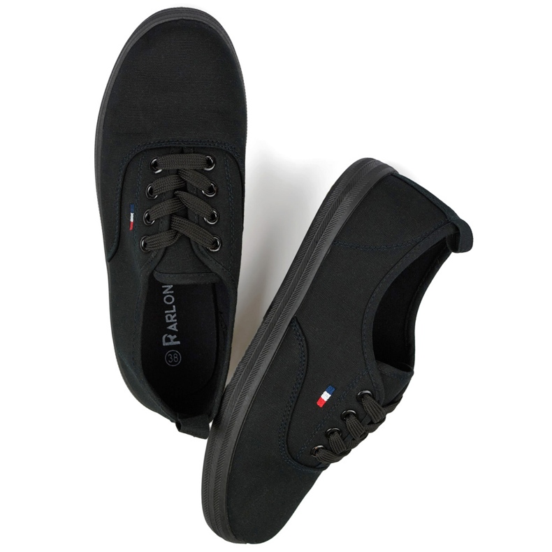 Černé tenisky s černou podrážkou, dámské tenisky černá 1 Černé tenisky s černou podrážkou, dámské tenisky černá 1