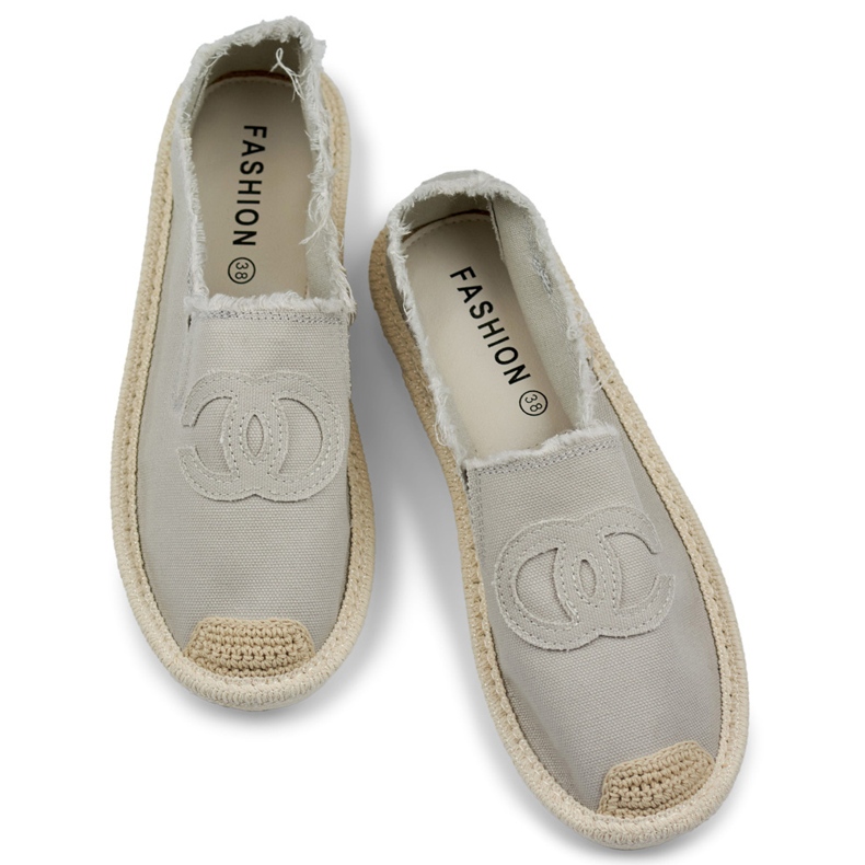 Šedé espadrilky, mokasíny a dámské tenisky šedá 1