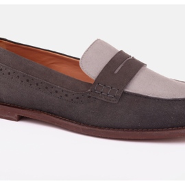 Marco Shoes Mokasíny Prato šedá 2