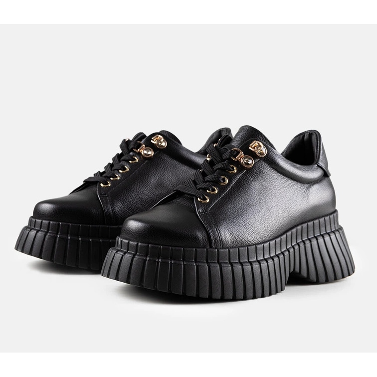 Černé kožené tenisky Karino černá 1