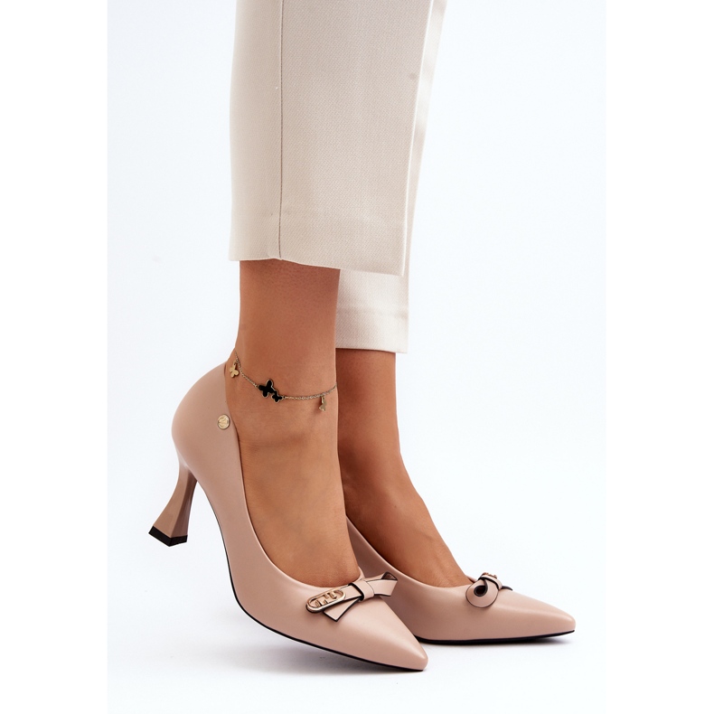 Vinceza Béžové kozačky z ekologické kůže Kismetti béžový 2