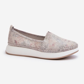Vinceza Dámské kožené espadrilky na vícebarevné platformě Chorisa vícebarevný 2