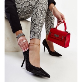 Černé vysoké podpatky Liena černý 1