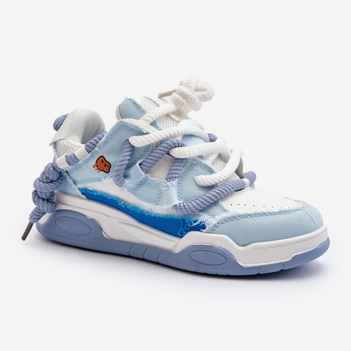 Dámské tenisky se silným šněrováním, modrá Miatora modrý 1