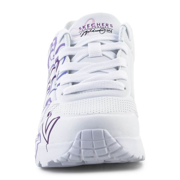 Skechers JGoldcrown: Boty Uno Lite - Spread the Love 314064L-WLPR bílý 1