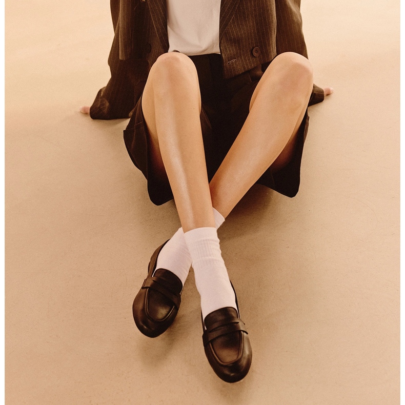 Marco Shoes Mokasíny bez podšívky černá 1