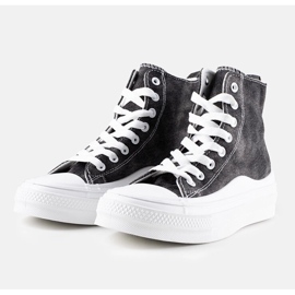 Černé tenisky na platformě Frederick černý 1