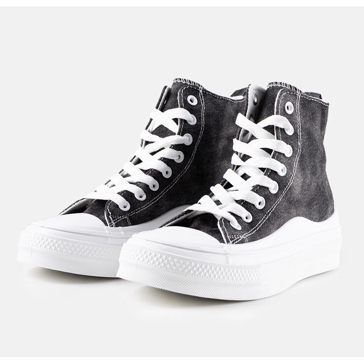 Černé tenisky na platformě Frederick černá 1