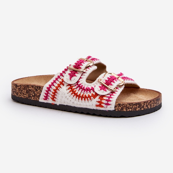 Dámské žabky s korkovou podrážkou, bílá Fannea bílý 1 Dámské žabky s korkovou podrážkou, bílá Fannea bílý 1