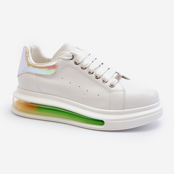 Dámské kožené tenisky GOE NN2N4029 Bílé bílý 2