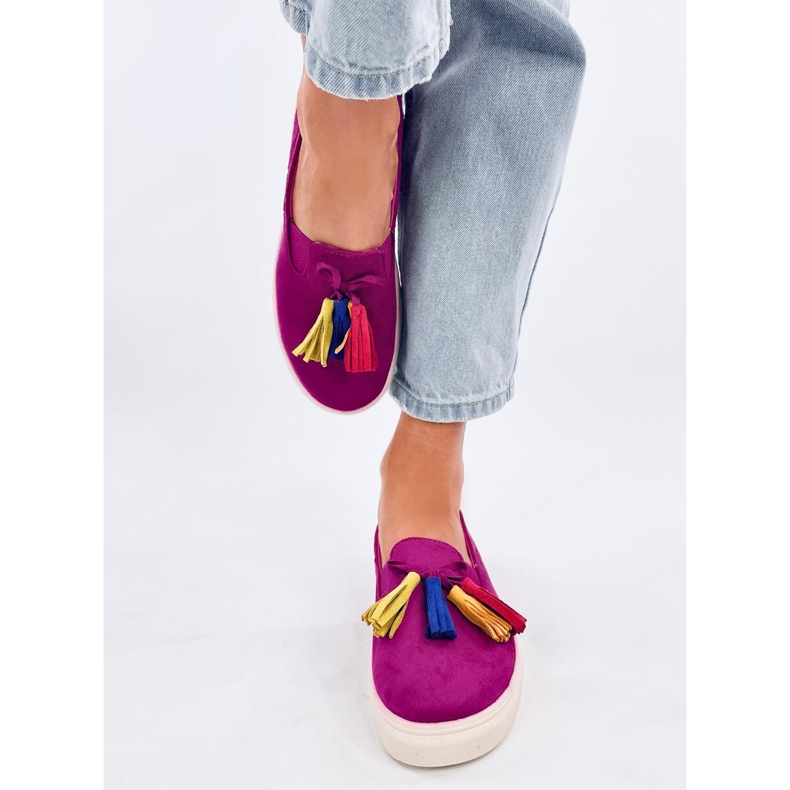 Třásňové tenisky Salma Fuchsia růžový 1