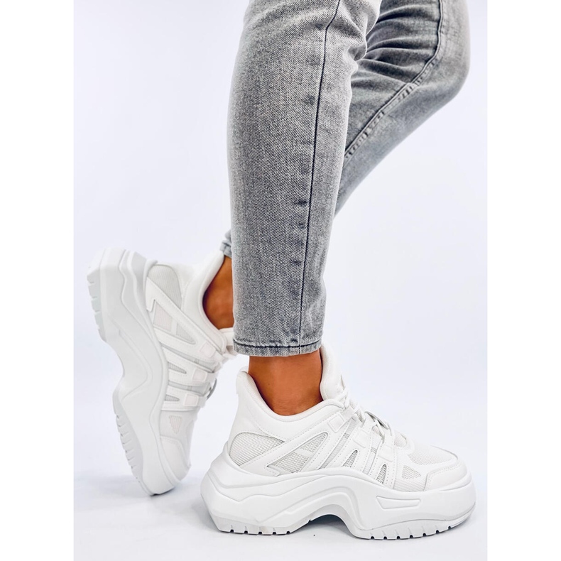 Nuthall White tenisky na klínku bílý 2