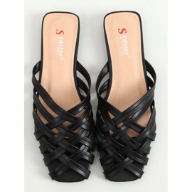 Seastar Oplétané dámské pantofle Loretta Black černý 1