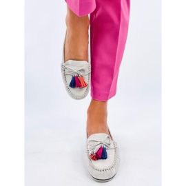 Třásňové mokasíny Tamla Grey šedá 1 Třásňové mokasíny Tamla Grey šedá 1