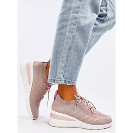 Sportovní boty na klínku Croft Pink růžový 2 Sportovní boty na klínku Croft Pink růžový 2