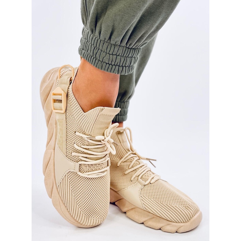 Béžové ponožkové tenisky Wades béžový 2