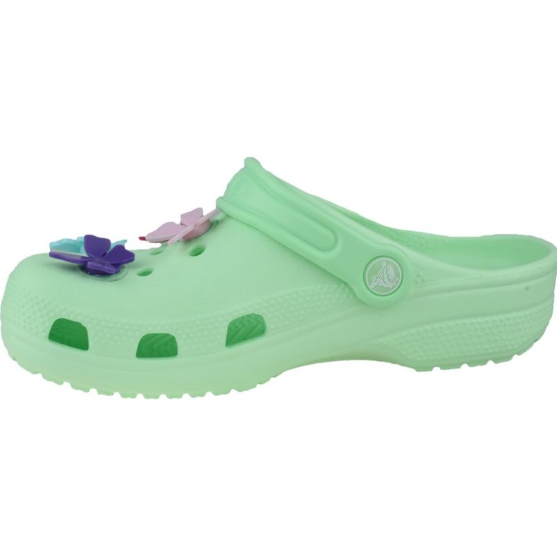 Crocs Classic Butterfly Charm Clog Jr 206179-3TI zelený 1